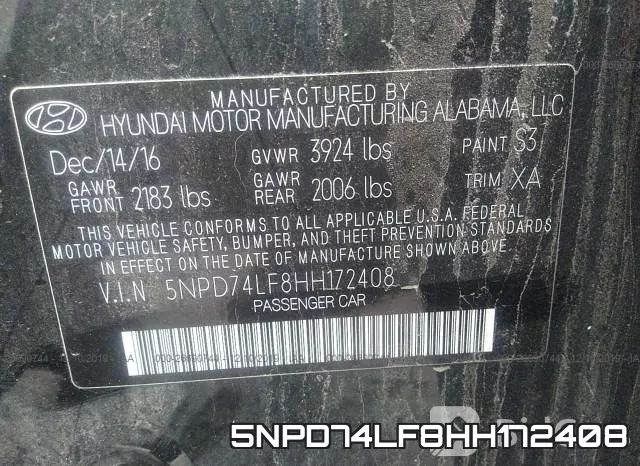 5NPD74LF8HH172408 фото 10