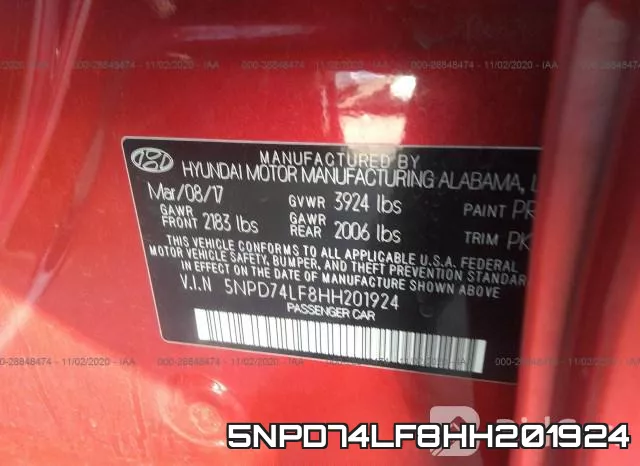 5NPD74LF8HH201924 фото 10