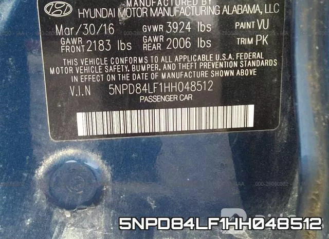5NPD84LF1HH048512 фото 10