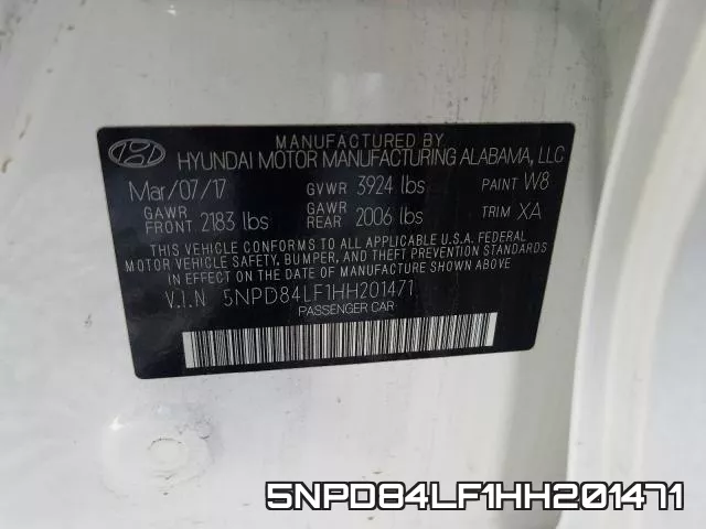 5NPD84LF1HH201471 фото 2