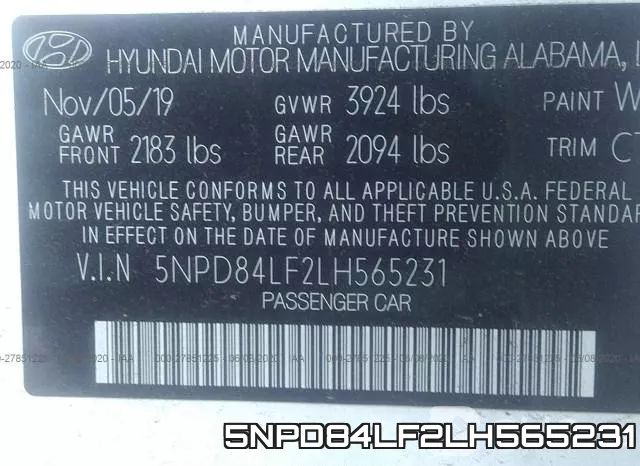 5NPD84LF2LH565231 фото 10