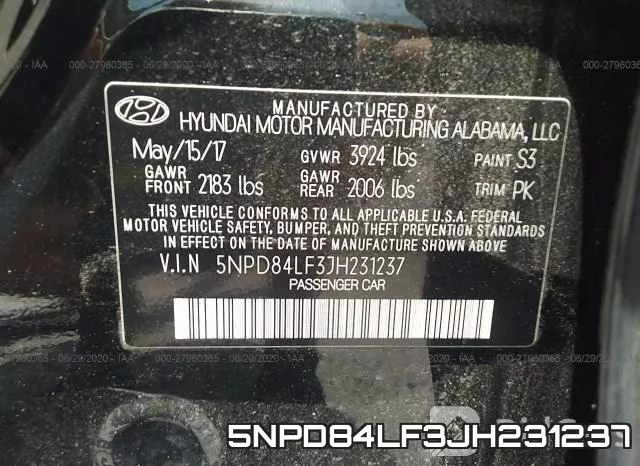 5NPD84LF3JH231237 фото 10