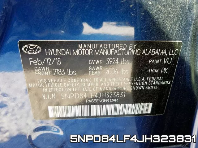 5NPD84LF4JH323831 фото 2