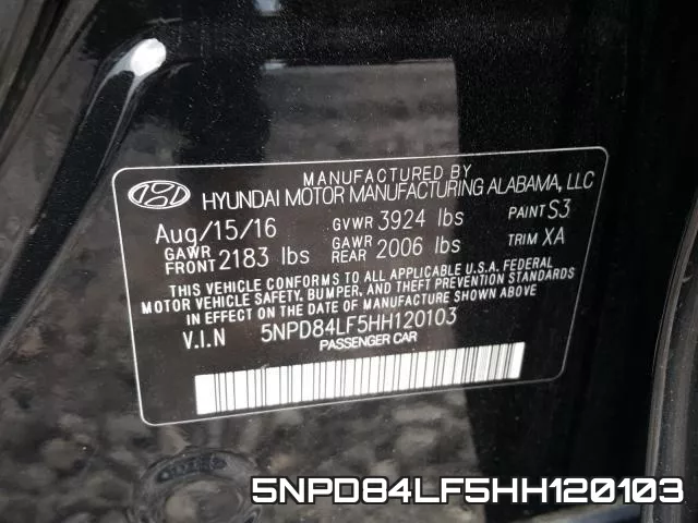 5NPD84LF5HH120103 фото 2