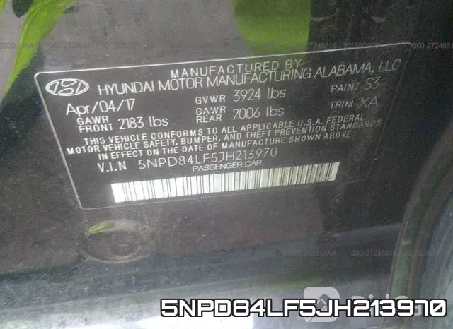 5NPD84LF5JH213970 фото 10