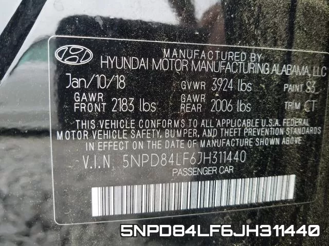 5NPD84LF6JH311440 фото 2