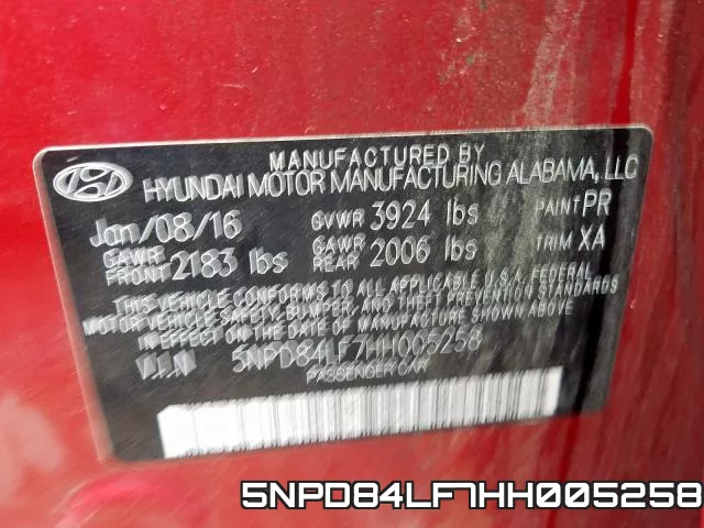 5NPD84LF7HH005258 фото 2