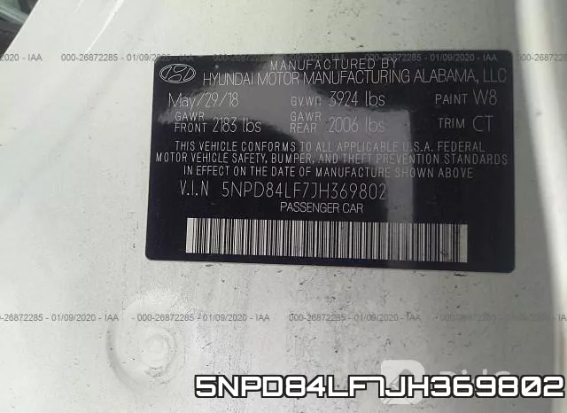 5NPD84LF7JH369802 фото 9
