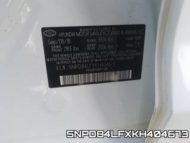 5NPD84LFXKH404673 фото 2