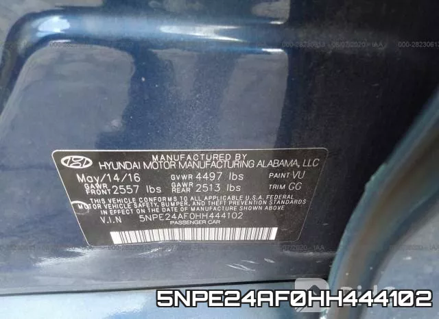 5NPE24AF0HH444102 фото 10