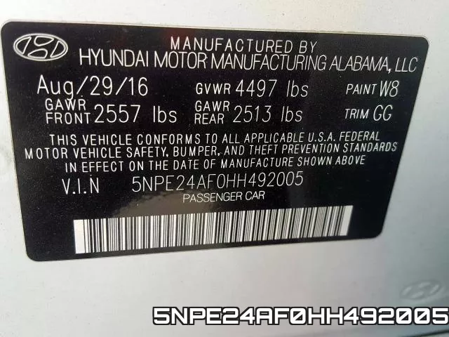 5NPE24AF0HH492005 фото 2
