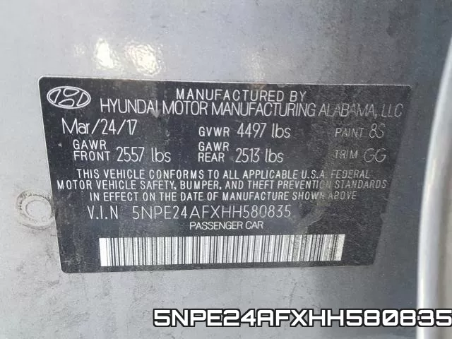 5NPE24AFXHH580835 фото 2