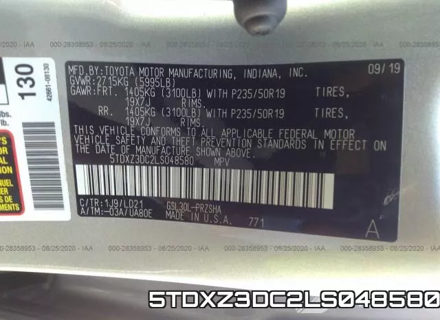 5TDXZ3DC2LS048580 фото 10