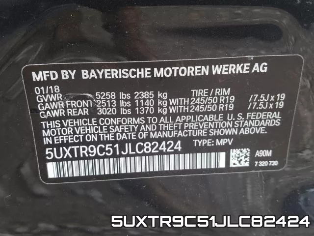 5UXTR9C51JLC82424 фото 2