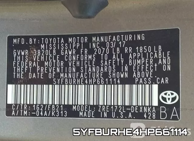 5YFBURHE4HP661114 фото 10