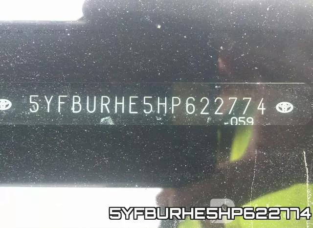 5YFBURHE5HP622774 фото 10