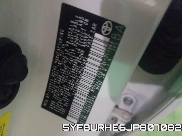 5YFBURHE6JP807082 фото 2
