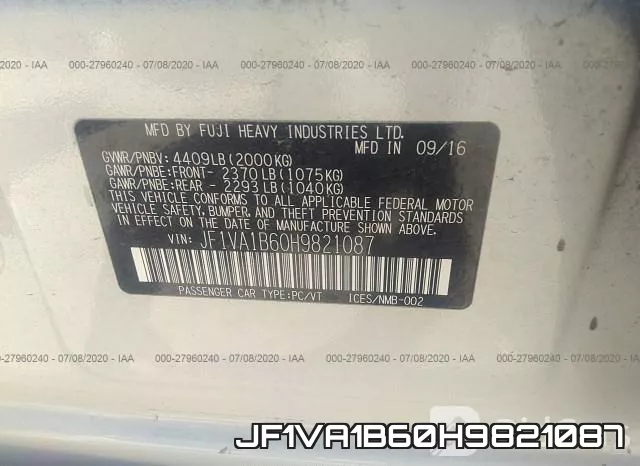 JF1VA1B60H9821087 фото 10