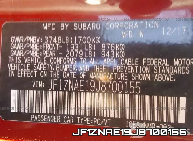 JF1ZNAE19J8700155 фото 10