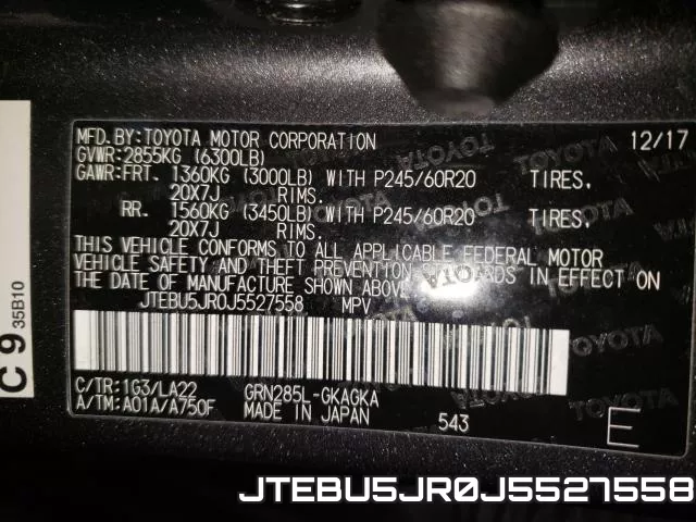 JTEBU5JR0J5527558 фото 2