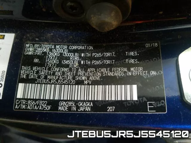 JTEBU5JR5J5545120 фото 2