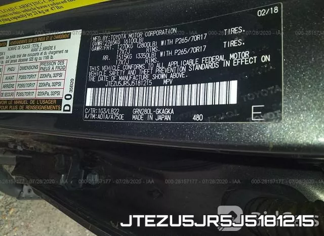 JTEZU5JR5J5181215 фото 10