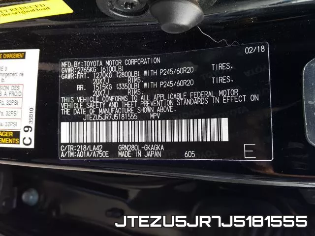 JTEZU5JR7J5181555 фото 2