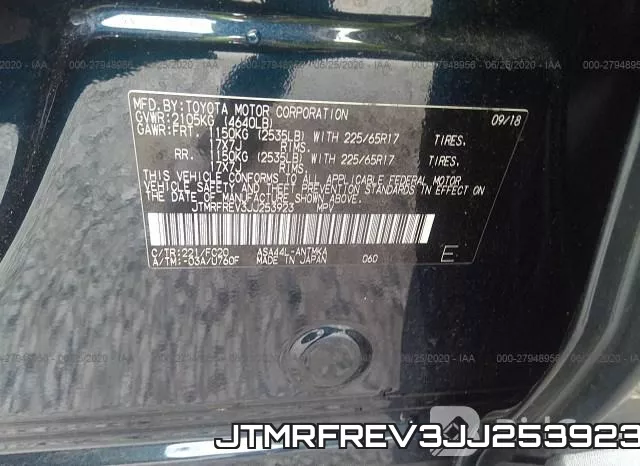 JTMRFREV3JJ253923 фото 10