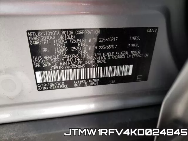 JTMW1RFV4KD024845 фото 2