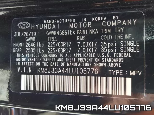 KM8J33A44LU105776 фото 2