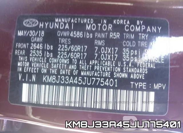 KM8J33A45JU775401 фото 10