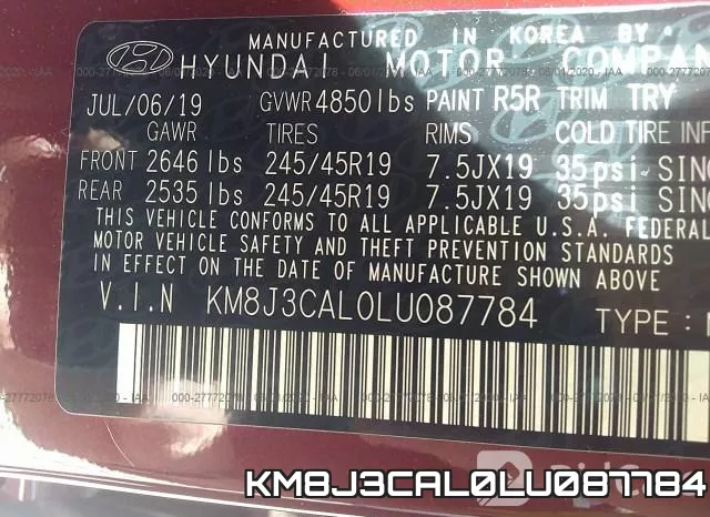 KM8J3CAL0LU087784 фото 10