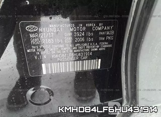 KMHD84LF6HU431914 фото 10