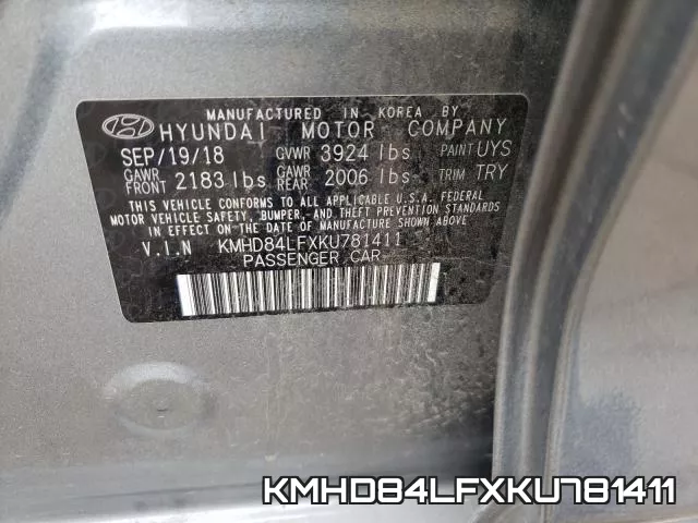 KMHD84LFXKU781411 фото 2