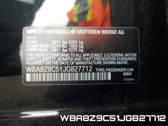 WBA8Z9C51JG827712 фото 2