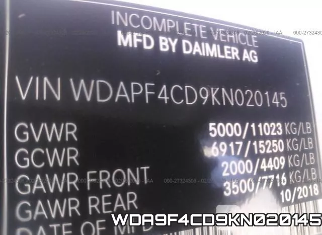 WDA9F4CD9KN020145 фото 10