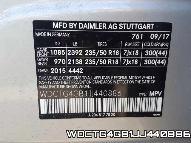 WDCTG4GB1JJ440886 фото 2