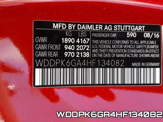 WDDPK6GA4HF134082 фото 2