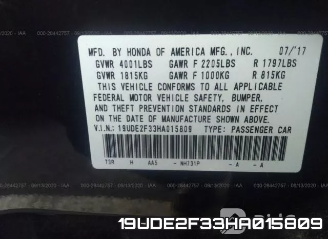 19UDE2F33HA015809 фото 10