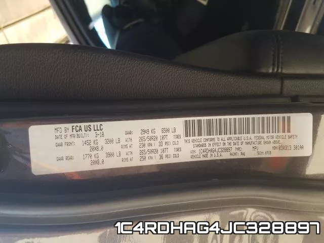 1C4RDHAG4JC328897 фото 2