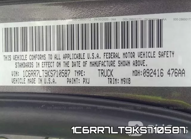 1C6RR7LT9KS710587 фото 10