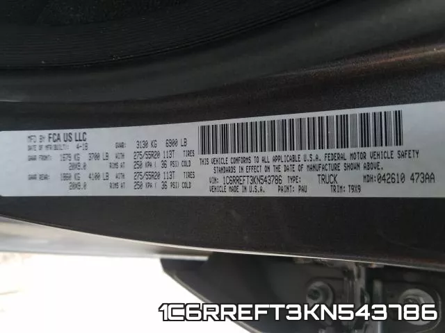 1C6RREFT3KN543786 фото 2