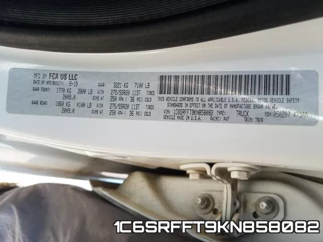 1C6SRFFT9KN858082 фото 2