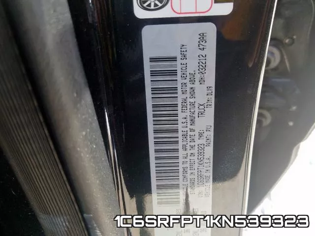 1C6SRFPT1KN539323 фото 2