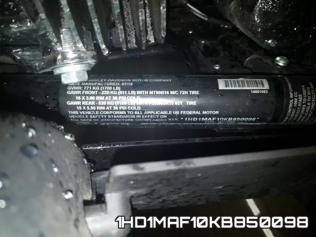 1HD1MAF10KB850098 фото 2