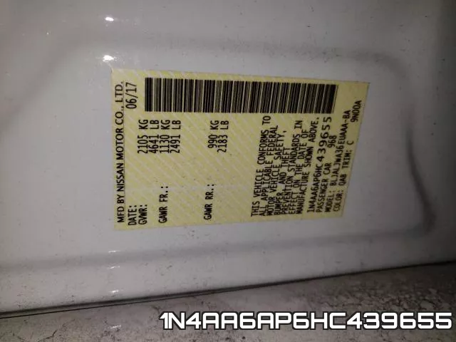 1N4AA6AP6HC439655 фото 2