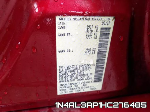 1N4AL3AP1HC276485 фото 2