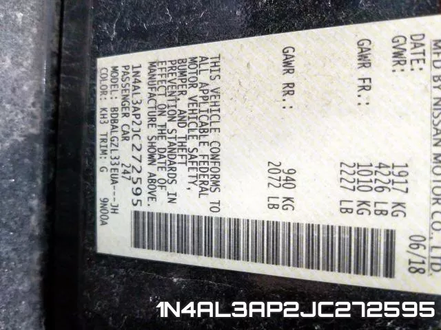 1N4AL3AP2JC272595 фото 2