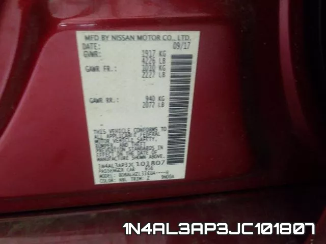 1N4AL3AP3JC101807 фото 2