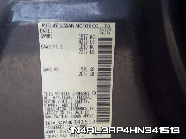 1N4AL3AP4HN341513 фото 2